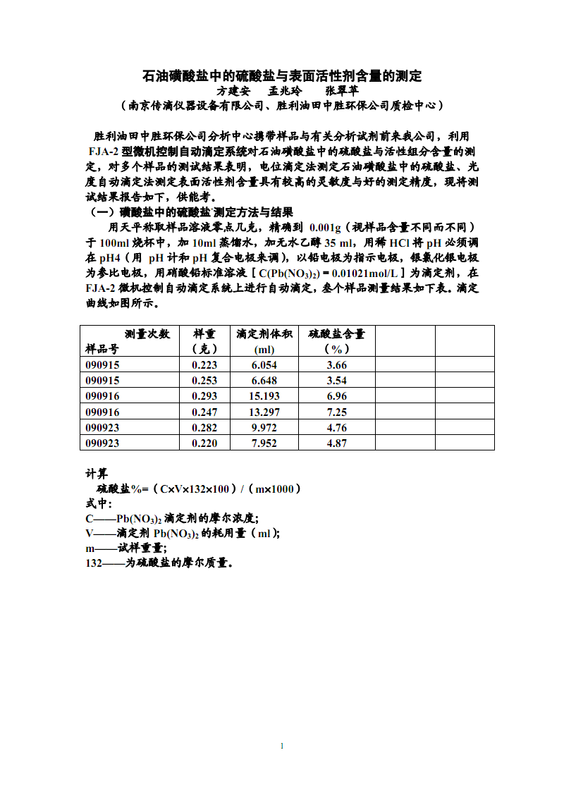 原油盐含量测定(原油盐含量测定方法 电位滴定)